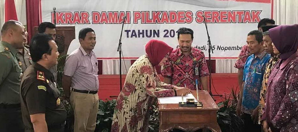 Ikrar Damai Pilkades Serentak Tahun 2018